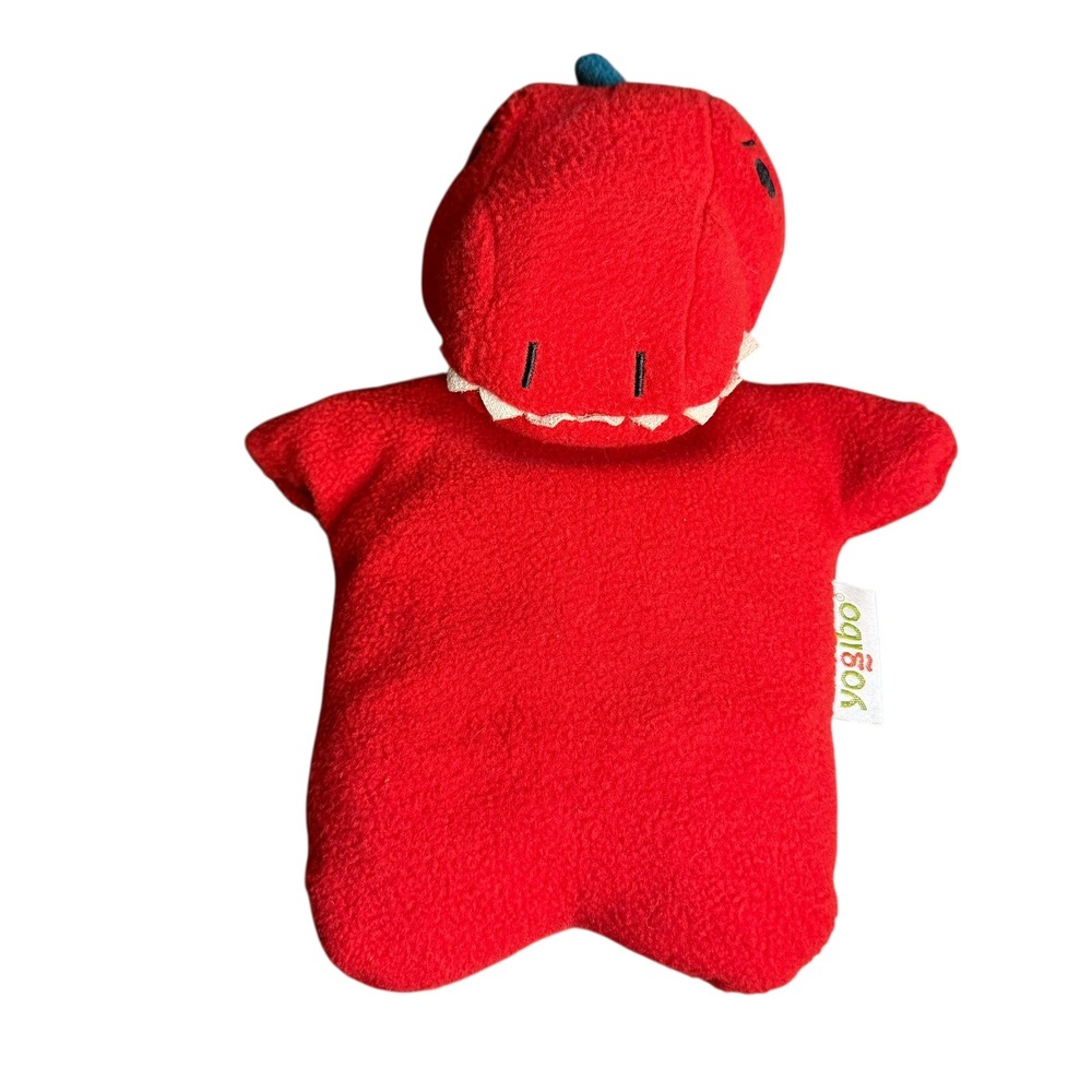 Yogibo Red Dinosaur Kids Plush T-Rex Blue Mohawk Soft Cozy Plush Toy